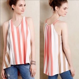 Anthropologie Striped Swing Tank Top
